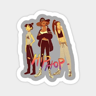 hip-hop girls Sticker